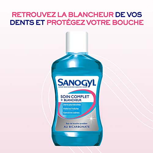 Sanogyl Mundwasser Komplettpflege + Weißer 500 ml – Bild 5