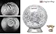Exerz Globus Spardose/Sparbüchse/Sparschwein -Durchmesser 16 cm - Zeitgenössisch Metallisch Aussehen, Pädagogisch, Für Schule, Zuhause, Bürodekoration - Karte in Englisch - Silber