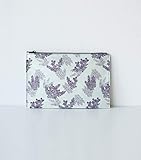papiertaschen kaufen wien  Hanji-Papiertasche Federmäppchen Kosmetiktasche – Lila/Lavendel - aus traditionellem Hanji-Papier – mit Reißverschluss