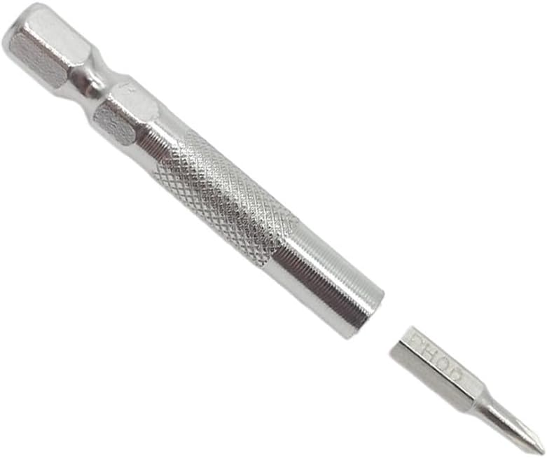 Hex Shank Adapter 6.35mm To 4mm, /4 Inch Bit Holder For 4mm Bits, Electric Screwdriver Socket Converter, Chrome Vanadium Steel Power Drill Extension Rod