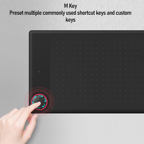 Tableta digitalizadora para dibujo, área activa grande de 10 x 6 pulgadas, con lápiz sin batería y 8192 niveles de sensibilidad a la presión, para PC, pintura, diseño y enseñanza en línea miniatura 3