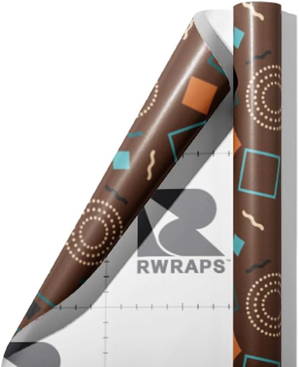 Rwraps Orange Abstract The Brunette Matte Vinyl Film Wrap 59in x 27ft Vinyl Vehicle Car Film Sheet Roll