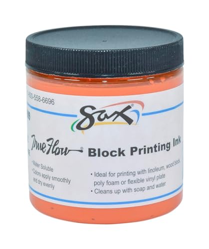 Ink SAX Block Printing 8 OZ Orange