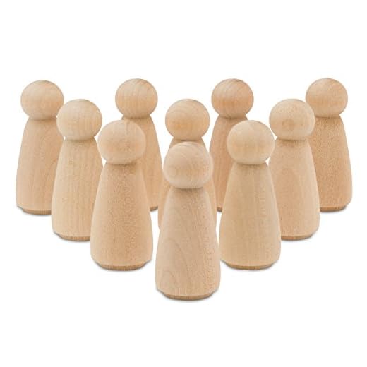 Large Wooden Peg Dolls Set of 50