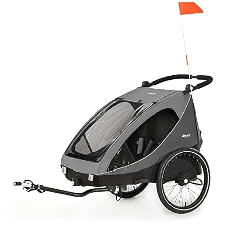 Hauck 2 in 1 Fahrradanhänger und Buggy DRYK DUO