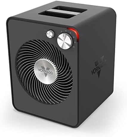 Vornado VMH300 Whole Room Metal Heater with 2 Heat Settings and Adjustable Thermostat, Storm Gray