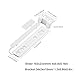 4pcs Universal Integrated Fridge Freezer Door Slider with Brackets & Clips, Fridge Door Mounting Installation Sliding Bracket Fixing Kit Refrigerator Repair Part Accessories for Samsung LG AEG