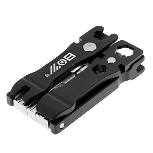 Homyl 19 Em 1 Multi Tool Bike Multitool Repair Tool Com Chave De Quebra De Corrente - Preto