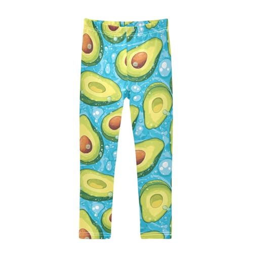 Avocado Girls' Leggings Toddler Doodles Water Kids Yoga Pants Dance Active Tights 4T