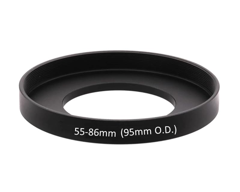 55-86 mm (95 mm O.D.) Matte Box adattatore filtro step-up Front Ring LL1670