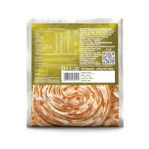 Image of iD 100% Authentic Wheat Parota, 400g