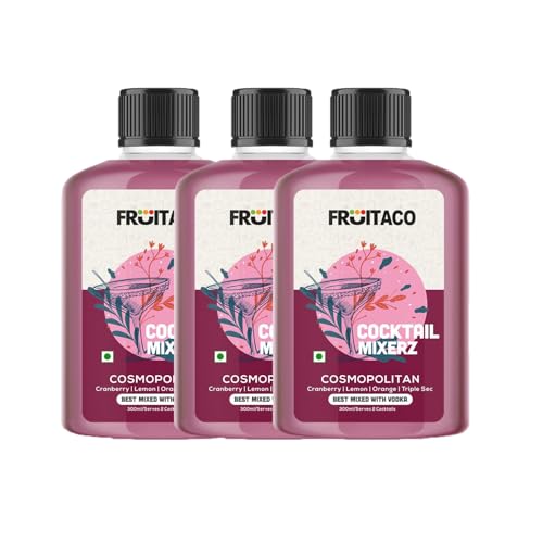 Image of Fruitaco Cosmopolitan Cocktail Mixers - Finely Crafted Non-Alcoholic 300ml (Pack of 3)