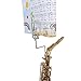 ZUXOCY Saxophone Marchings Lyre Portable Music Stand Sax Clamp-On Clip Holder Lyre Marchings Music Clip for Saxophone Band