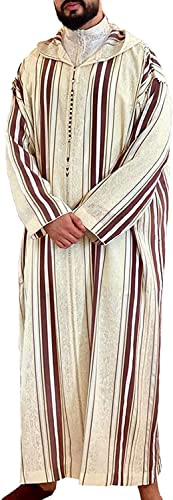 Robe longue homme musulman : kaftan décontracté manches longues thobe