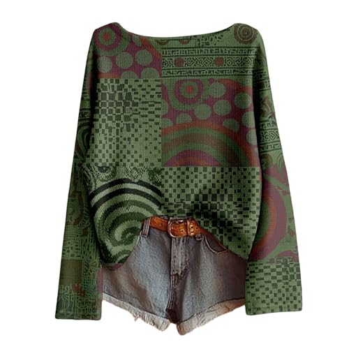 Jersey de manga larga cómodo de punto acanalado informal para invierno