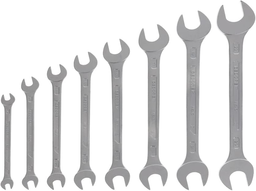 GEDORE6-8 Double Open Ended Spanner Set 8 pcs 6-22 mm