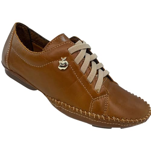 Tênis Sapatilha Mule Mocassim Feminino Artesanal Couro Legítimo C...