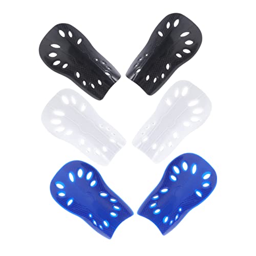 KOMBIUDA 3 Pairs Soccer Shin Guards Calf Protectors for Breathable Leg Guards Equipment for Boys Football Safety Gear for Daily Use and Training