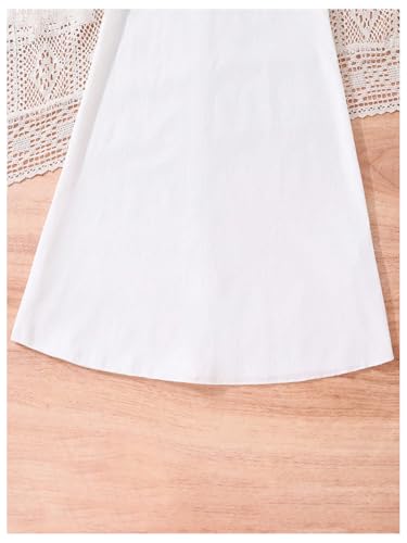 Floerns Girl's Elegant A Line Halter Neck Dress Summer Vacation Belted Midi Dresses4