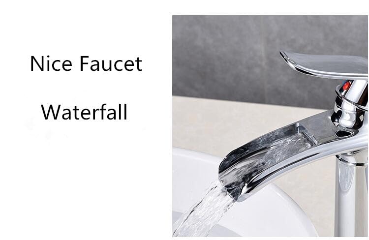 Robinet cascade en laiton avec jet laminaire fluide pour vasque