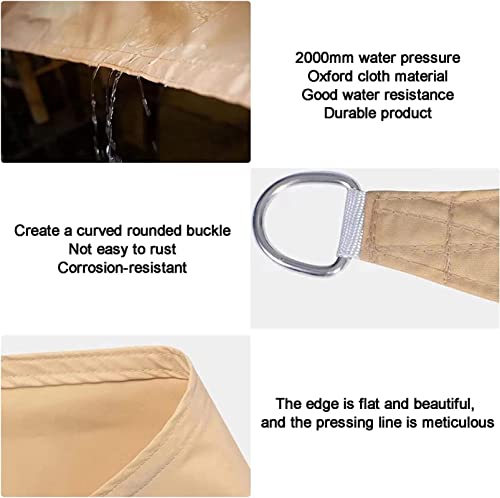 Voile d'ombrage rectangulaire 3x5m imperméable anti-UV pour extérieur - 6