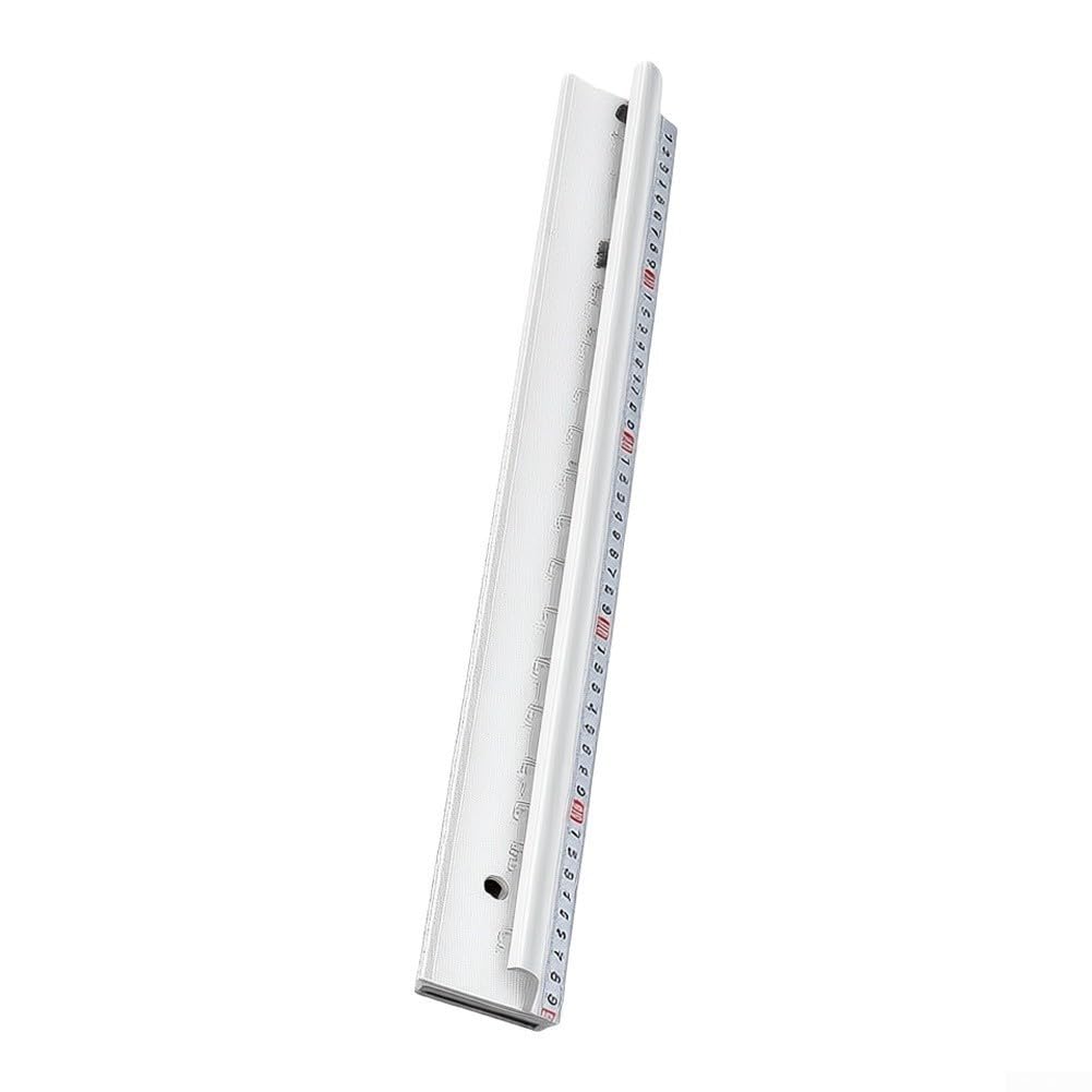 Regla de metal de 50 cm: regla de aluminio resistente con función antideslizante, precisa para arquitectos y artistas, regla plana resistente a los arañazos para trabajos profesionales