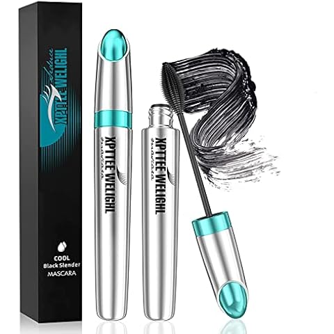 4D Fiber Mascara, Curling Volumizing Mascara Smudge Proof Mascara Natural Sweatproof Waterproof Mascara Black Mascara Makeup Mascara No Clumping Lasting All Day Cover