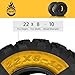 ATV UTV Tires 22x8.00-10 4PR Tubeless 22x8x10 All-Terrain Go Cart Mud Trail Tires Set of 2