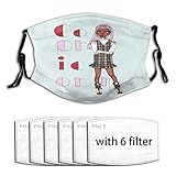 Einheitsgröße für die meisten Menschen: 15X20cm, mit 6 Filtern. Sie können die Länge der Gesichtsschalgurte beliebig anpassen. Perfekt Schals Ihre Nase, faltbar und leicht zu tragen, geeignet für den täglichen Gebrauch.