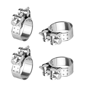 Muzhupguz slangklem-MZLI-15 Edelstahl Rohrschellen 4 Stück