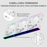 Thermalright TL-M12QRW X3 120mm Reverse ARGB PWM Lüfter Weiß, 3er-Pack – Ansicht 2