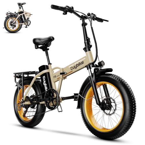 Foldable Electric Bike for Adults, 48V 20Ah Removable Lithium Battery up to 80Miles, 20" Fat Tire 1000W Peak Motor Dirt Ebike Adult Electric Bicycle for Commute Beach Mountain E Bike image 8