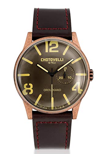 Chotovelli Navy Pilot montre homme 44 mm pour affirmer son style vintage unique