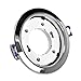 10x SET Einbaustrahler für 230V chrom rund Einbau Spots Decken Strahler Leuchte Spots Deckenleuchte Lampe Einbauleuchte Einbaurahmen GX61 CH