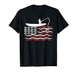 FISHING American Flag | USA Fishersman Boat T-Shirt