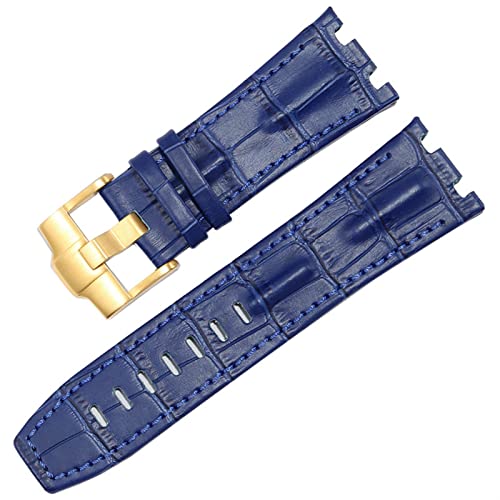 Bracelet montre cuir AP 15703 Royal Oak Offshore 28mm façon crocodile luxe