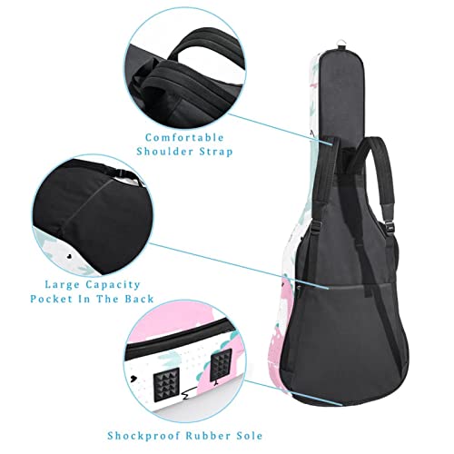 Sac à dos guitare acoustique imperméable housse panda avec organiseur