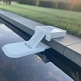 Animal Pool Escape Ramp for Frogs & Pets – Extendable Rescue Ladder with Self-Adjusting Height & Hexagonal Grip, Safe Escape Solution (White)