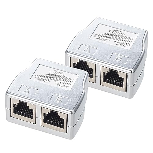 Amazon.co.jp: サンワダイレクト LANケーブル 2分岐 延長コネクタ