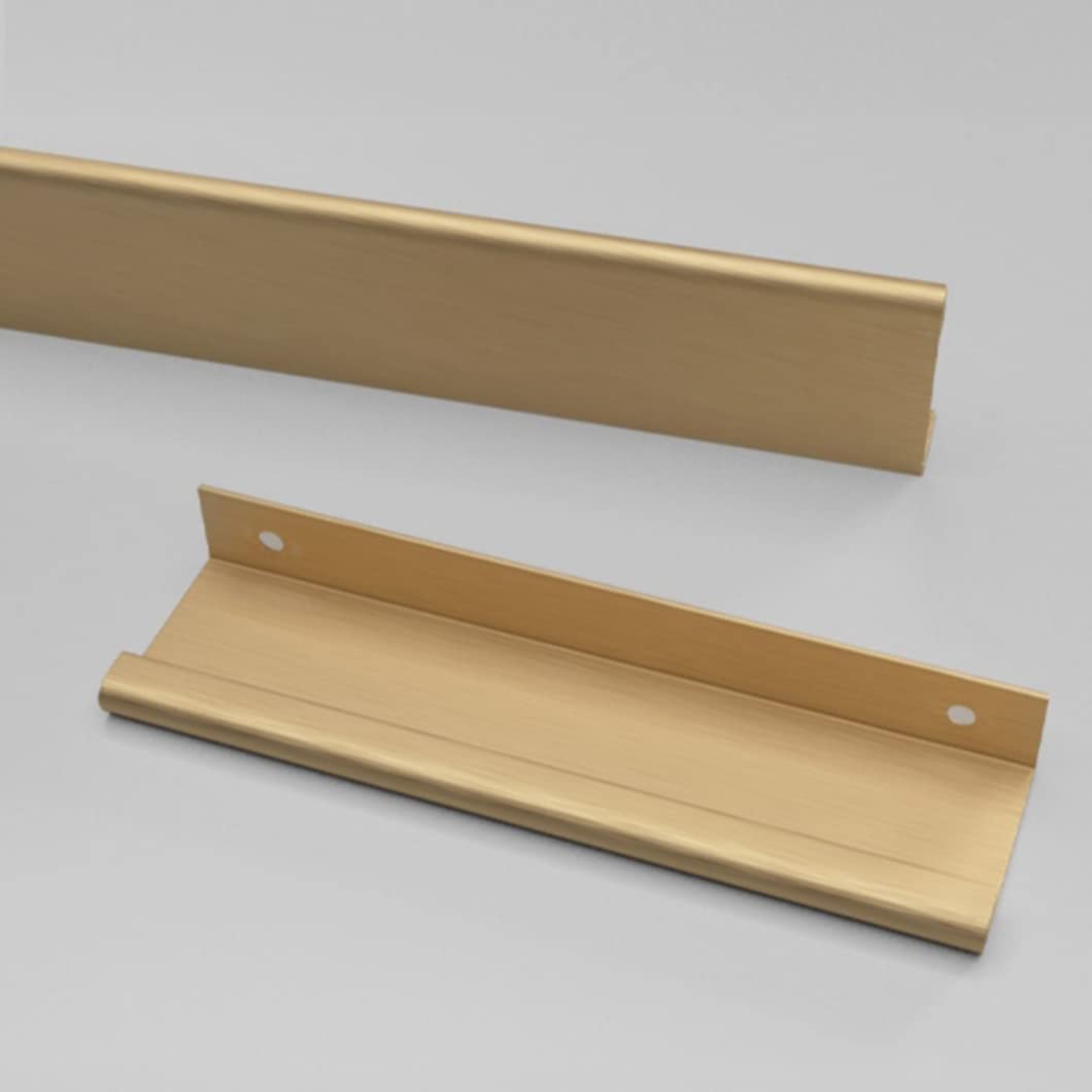 Maniglie Nascoste per Mobili Maniglie delle Porte del Guardaroba in Oro Maniglia per Armadio da Cucina da 2 Pezzi Maniglie per Cassetti Extra Lunghe, Lega di Alluminio (Length 1000mm)