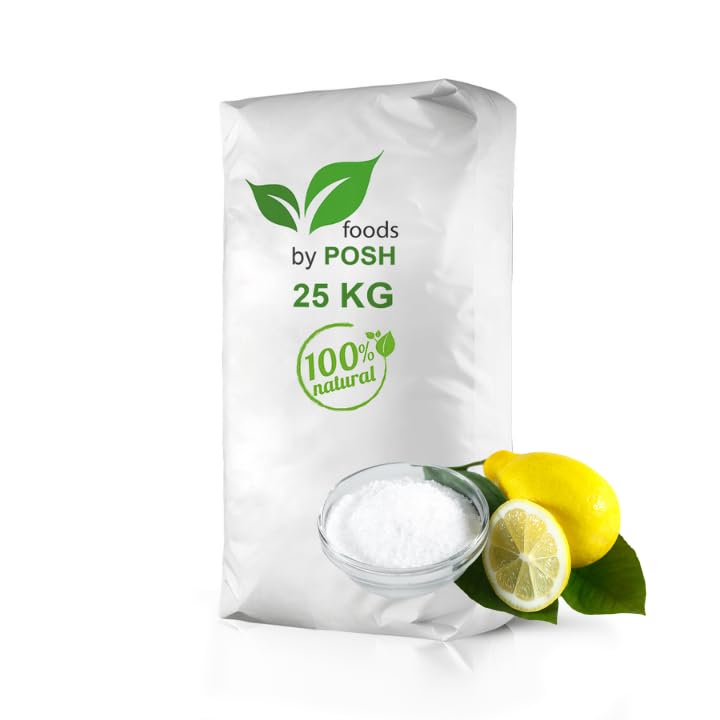 25 kg d'acide citrique en poudre de qualité alimentaire E330 Détartrant Top Prix C6H8O7 25 kg