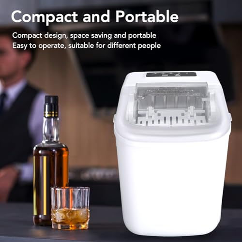 Máquina compacta para hacer hielo portátil 12 formas miniatura 4
