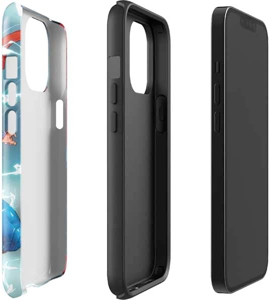 Skinit Impact Phone Case Compatible with iPhone 14 Pro Max - Officially Licensed DC Comics Superman Elements Design