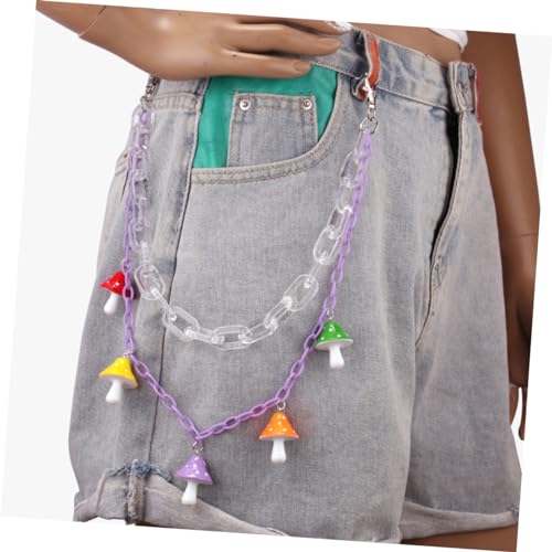 Pantalón doble capa para mujeres que evita transparencias con cinturón de color adaptable 7