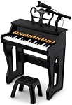 Pianos pour enfants de 3 à 7 ans, 37 Clés Piano pour tout-petit avec Microphone et Stickers Piano, Jouet de clavier de musique pour débutants Garçons Filles Cadeau d'anniversaire de Noël