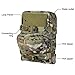 MOLLE Tactical Hydration Backpack,Molle Vest Accessory,1000D Nylon Lightweight Water Bladder Carrier Sundry Reservoir Bag (Black)