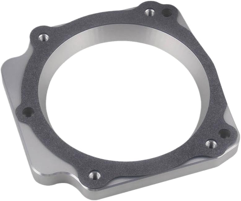 LS Throttle Body Adapter 92mm To 102mm 3 Bolt To 4 Bolt Aluminum Intake Manifold Adapter Compatible With LS1 LS3