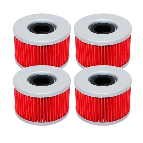 �I�[�g�o�C�I�C���t�B���^�[ CM250 CM400 CM450 CMX450 CX400 CX500 CX650 GL500 �V���o�[�E�B���O GL650 TRX400 TRX500 TRX650 TRX680(4pcs Red)