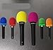 Yiasangly Microphone Cover, Thick Colorful Foam Mic Cover, Handheld Stage Microphone Windscreen, Reusable Foam Covers， Foam Micro Filter for Most Handheld Microphone for Karaoke DJ - 10 Pieces