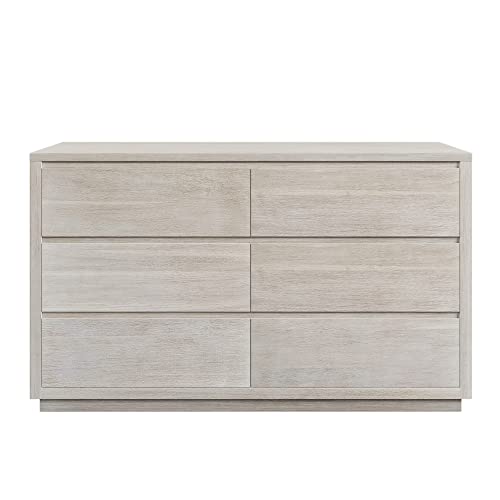 Mid-Century Modern 6 Drawers Dresser, Bedroom 6 Drawer Chest Clothing Organizer, Chest Of Drawer Accent Storage Cabinet For Living Room, Kids Room Dresser For Closet, Grey #TOP3